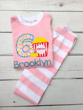 Personalized Popcorn Birthday Shirt: Movie Party Outfit