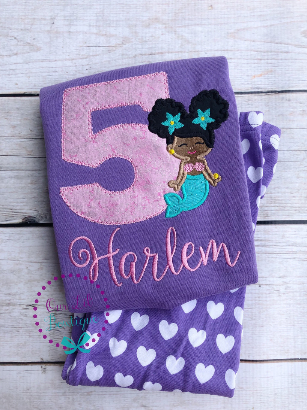 Mermaid Birthday - Mermaid Outfit - Mermaid Birthday Set - Personalized Birthday Shirt - Mermaid Applique - Personalized Mermaid - Mermaids