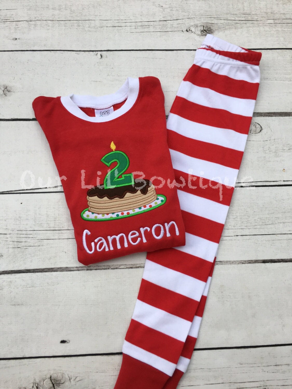 Personalized Pancake Birthday Shirt - Christmas Pajama Set - Pancake Pajamas