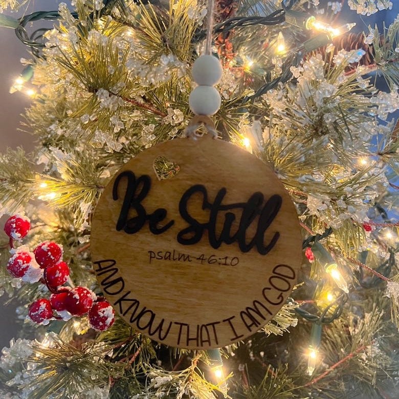 Religious Ornament - Christian Christmas Ornament - Faith Ornament - Worthy - Blessed - Bible Study Ornament