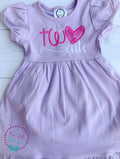 Two Cute Birthday Outfit - TWO - Pink and Black - Second Birthday Outfit - Two Cute second birthday outfit - Two Cute Birthday Dress
