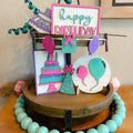 Birthday Tier Tray - Birthday Mini Signs - Birthday Decor - Signs