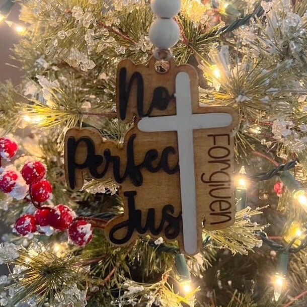 Religious Ornament - Christian Christmas Ornament - Faith Ornament - Worthy - Blessed - Bible Study Ornament