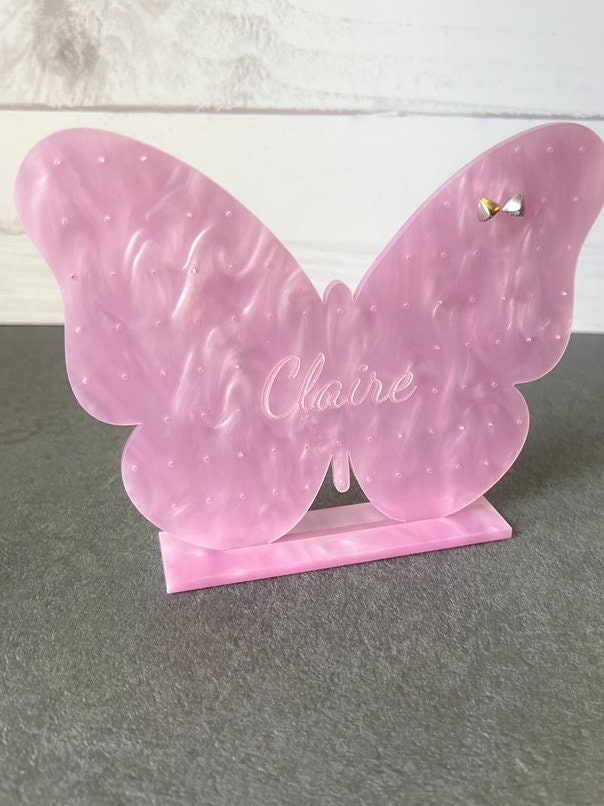 Kids Earring Holder - Butterfly Earring Stand - Jewelry Organizer - Little Girls Earring - Butterfly Stand