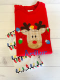 PRE-ORDER - Reindeer Christmas Pajamas - Christmas PJs- Pajamas- Personalized Christmas PJs - Christmas Reindeer -Matching Christmas Pajamas