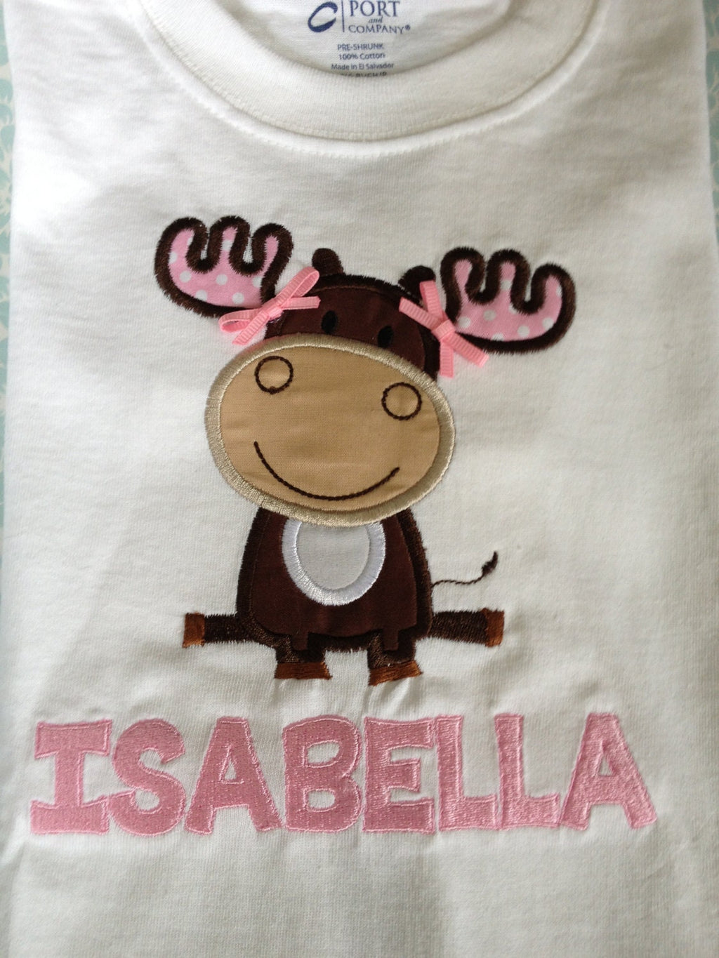 Moose Birthday Shirt: Personalized Appliqué Woodland Tee