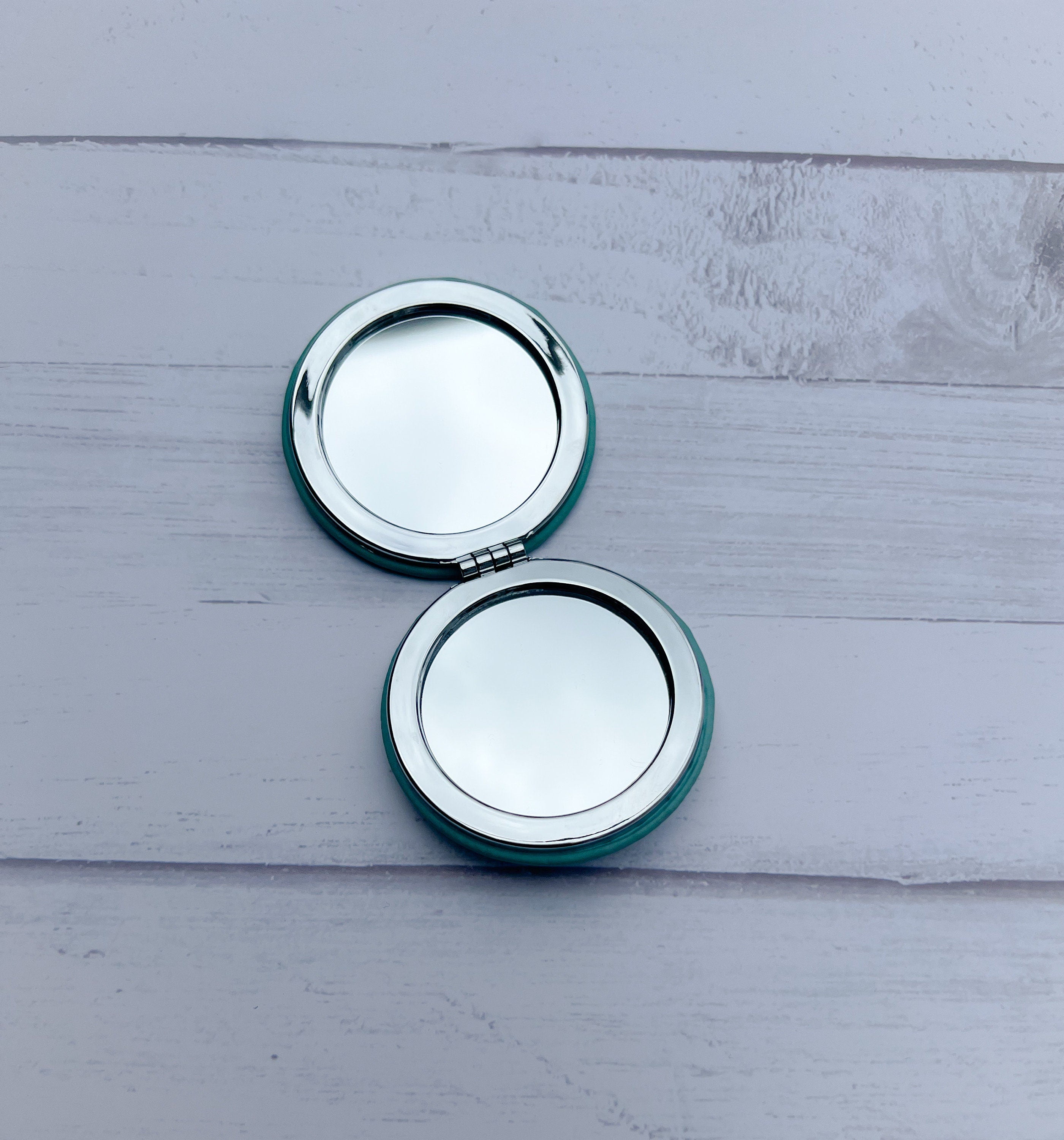 Personalized Compact Mirror - Engraved Compact - Wedding Favor - Bridesmaid Gift - Double Sided Make Up Mirror, Monogram Gift