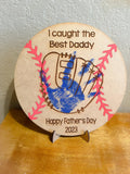 Baseball Fathers Day Gift - I Caught The Best Daddy - Personalized Gift for Dad - Personalized Fathers Day Gift - Gifts for Dad