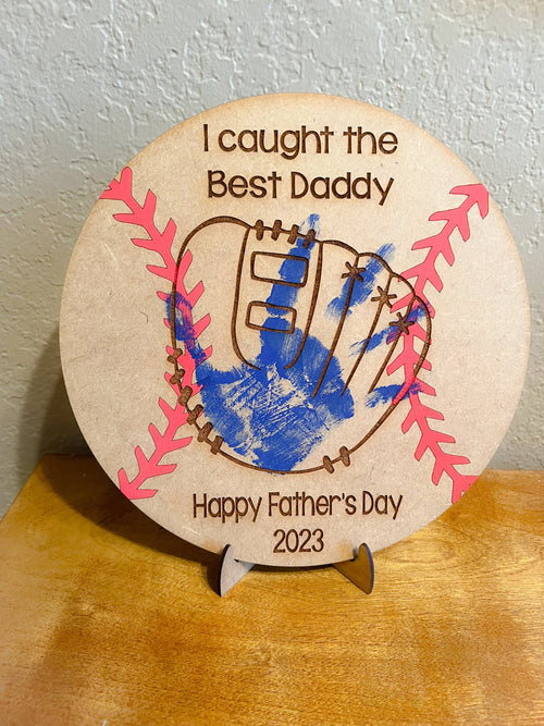 Baseball Fathers Day Gift - I Caught The Best Daddy - Personalized Gift for Dad - Personalized Fathers Day Gift - Gifts for Dad