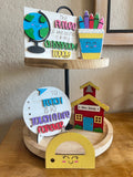 School Tiered Tray Decor - Teacher Decor - Teacher Gift - Teacher Signs - Classroom Decor