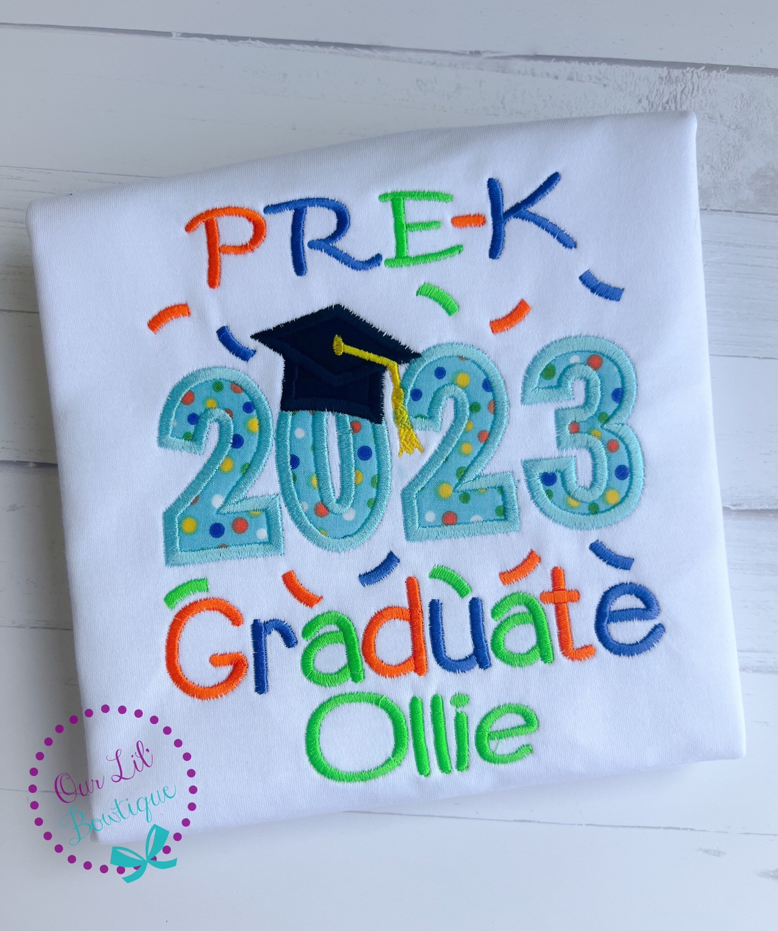 Graduation Shirt - Pre-K Graduation Shirt - Preschool Grad - Grad Shirt -Personalized Grad Shirt - Kindergarten Graduation - 2026 Grad - VPK