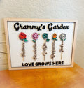 Mothers Day Gift - Mom’s Garden - Grammy’s Garden - Gift - Laser Engraved - Mothers Day Sign - Gift for Her - Birth Flowers