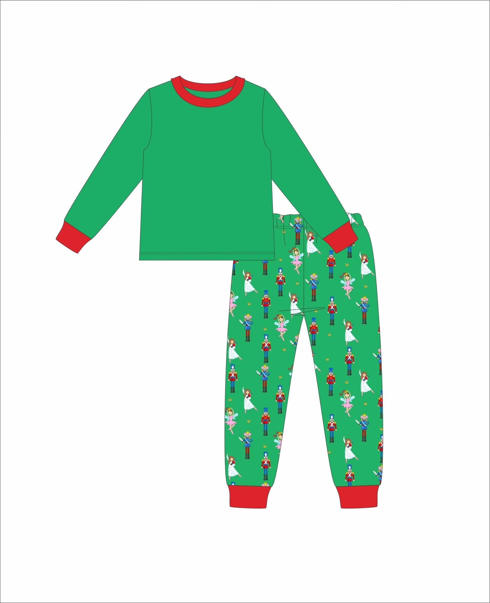 PRE-ORDER Santas Sleigh Pajamas - Christmas PJs- Pajamas- Personalized Christmas PJs - Christmas Reindeer - Matching Christmas Pajamas