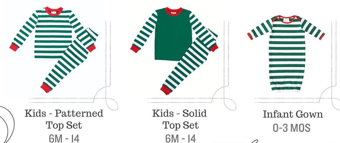 PRE-ORDER Santas Sleigh Pajamas - Christmas PJs- Pajamas- Personalized Christmas PJs - Christmas Reindeer - Matching Christmas Pajamas