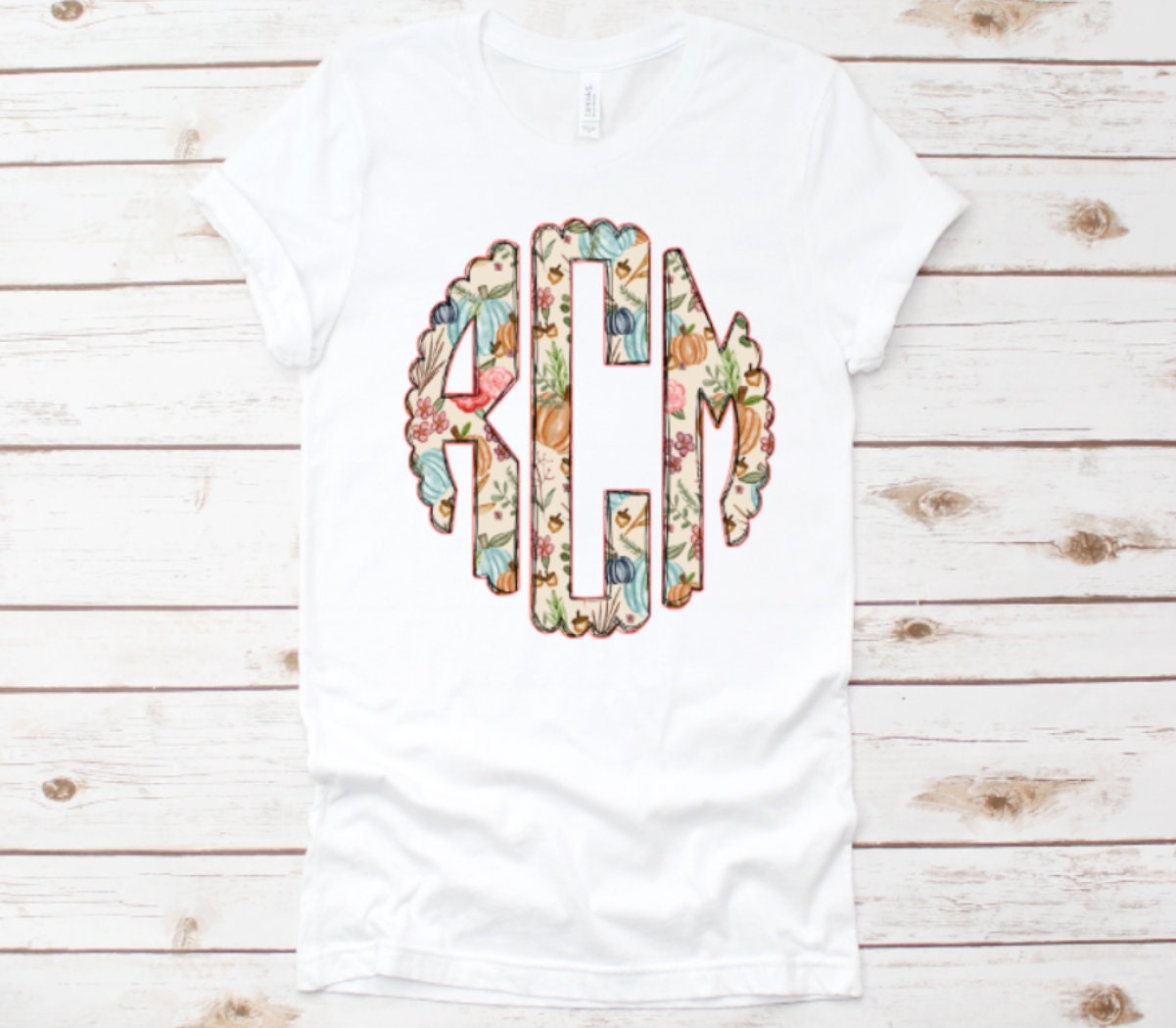 Fall Pumpkin Monogram