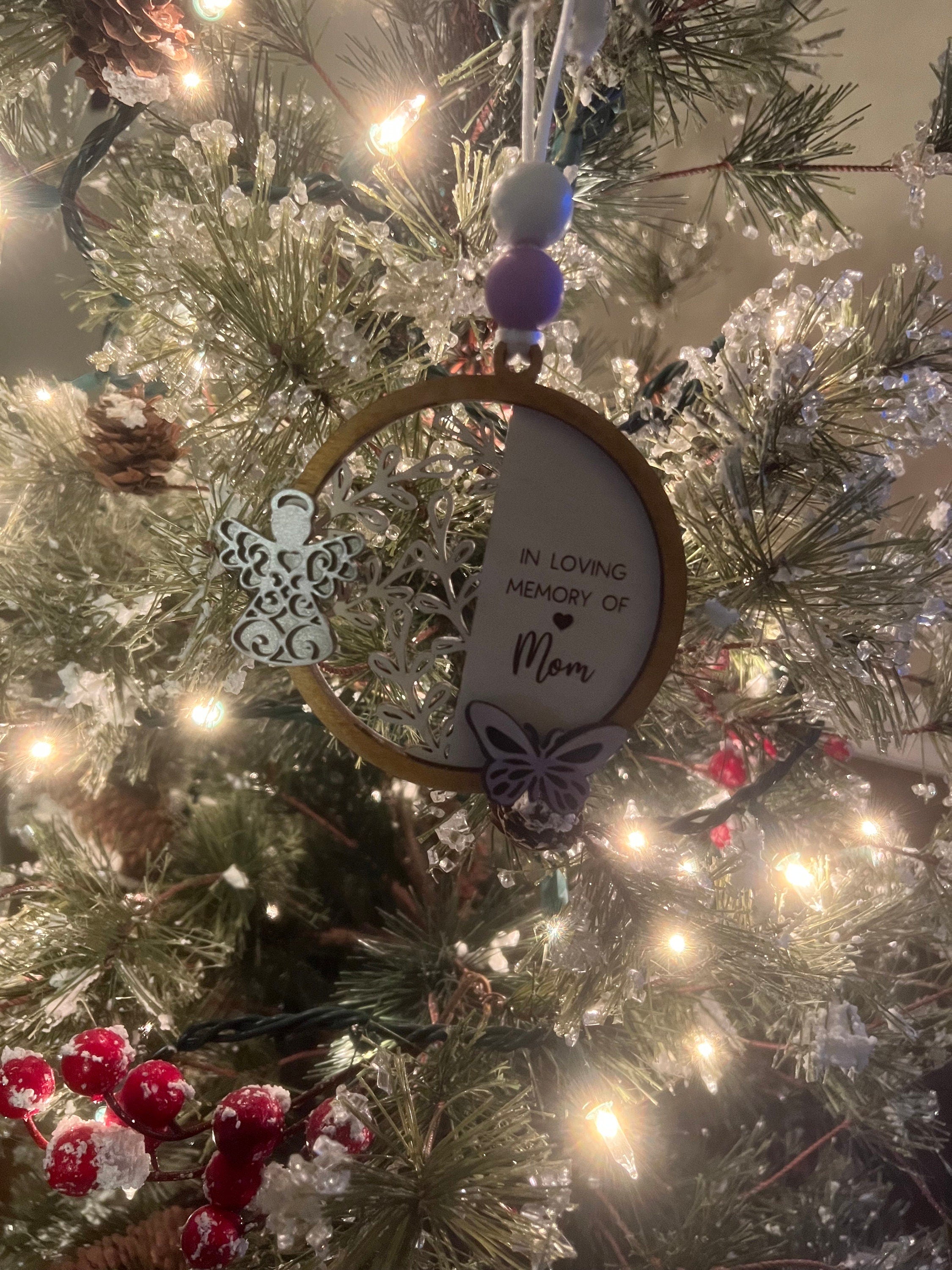 Memory Ornament - Christmas Ornament - Gifts for Loss - Memorial Ornament - Butterfly Memorial Ornament - Butterfly Ornament