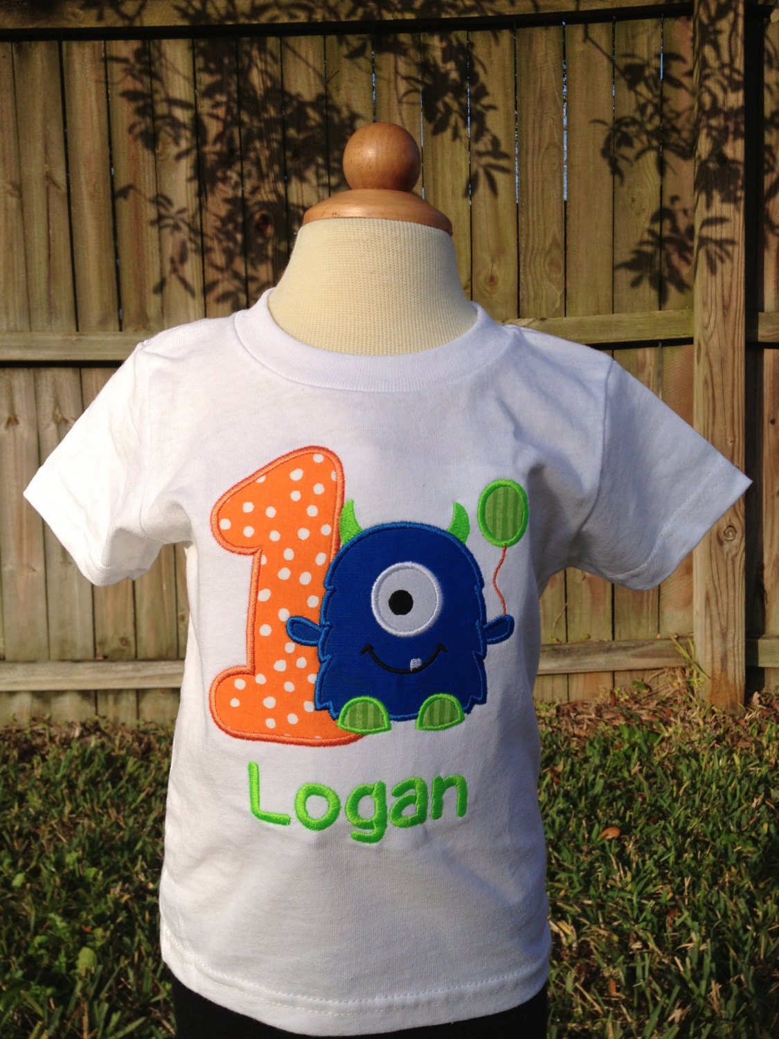 Personalized Monster 1st Birthday Shirt