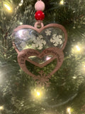 I'll Be Home For Christmas - Christmas Ornament - Heart Ornament - Gift for Her - Snowflake Ornament