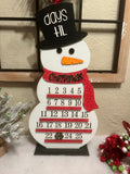 Christmas Countdown Sign - Snowman Christmas Countdown - Farmhouse Christmas - Christmas Advent Calendar - Snowman Countdown