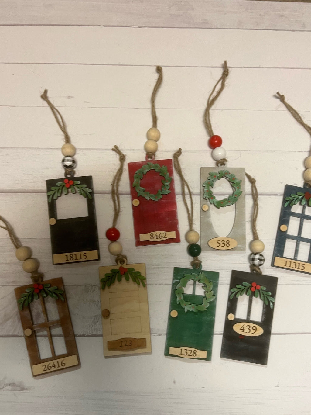 Home Ornament - Laser Wood Christmas Ornament -Rustic Decor - Christmas Decor - Personalized House Ornament - New Home Ornament - Front Door