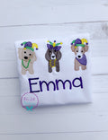Personalized Mardi Gras Dog Shirt: Kids Puppy Tee