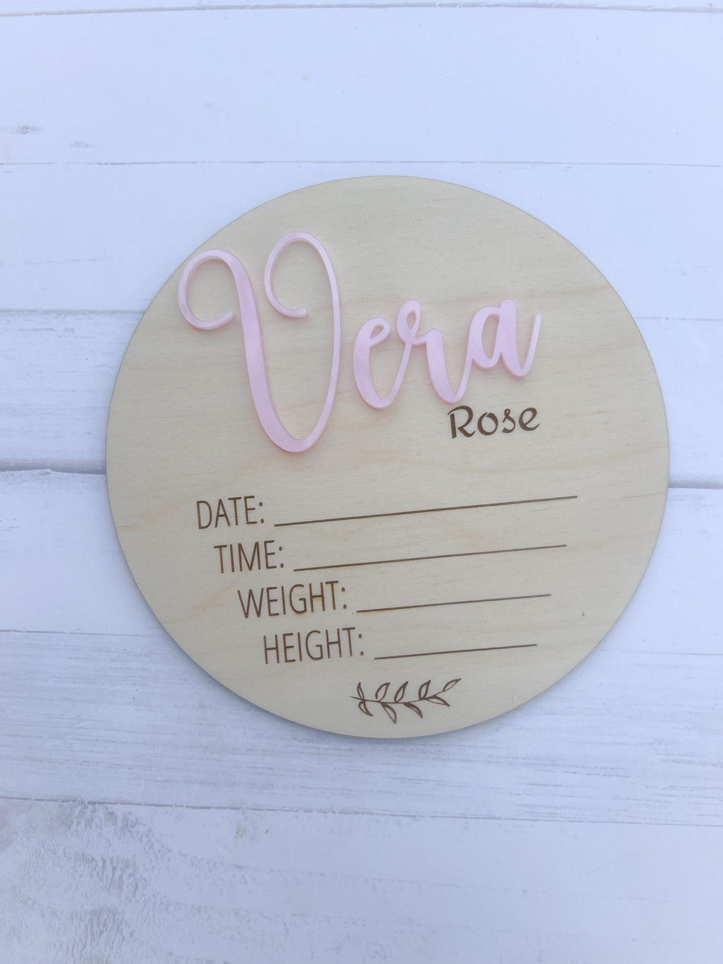 Wooden Birth Announcement - Baby Name Sign - Birth Stat Sign - Baby Name Announcement - Hospital Name Sign - Baby Shower Gift - Baby Gift