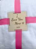 Wood Blanket Tag - Valentine Blanket Tag - Blanket tag - Housewarming - Holiday gift - Home decor - Gift Tag - Teacher gift - Gift for Her