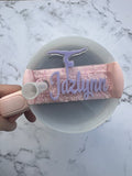Gymnastics Glitter Tumbler Name Tag 20oz, 30oz or 40 oz - Custom Tumbler Topper