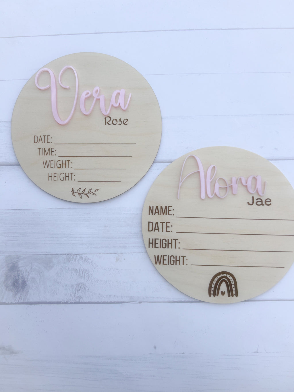 Wooden Birth Announcement - Baby Name Sign - Birth Stat Sign - Baby Name Announcement - Hospital Name Sign - Baby Shower Gift - Baby Gift