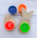 Kids Easter Gift - Dough Holder for Easter - Class Favors - Easter Basket Filler - Wood Engraved Personalized Dough - Non Candy Easter