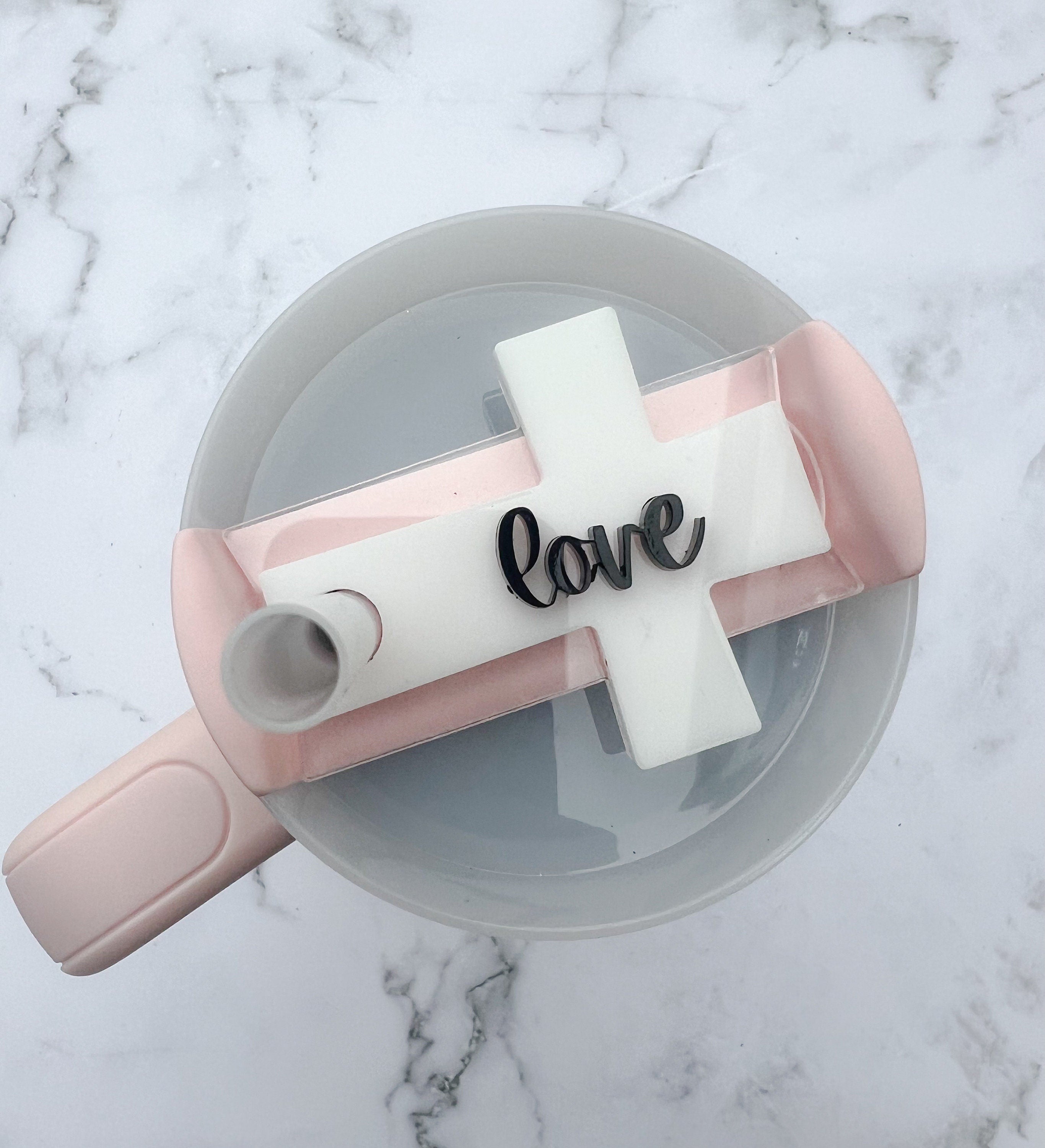Faith Tumbler Name Tag 20oz, 30oz or 40 oz - Custom Tumbler Topper - Religious Tumbler Topper