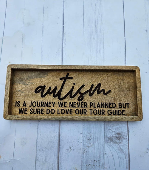 Autism Trinket Tray - Autism Gift - Trinket Tray - Key Holder - Catch All Tray - Gift - Entryway Tray