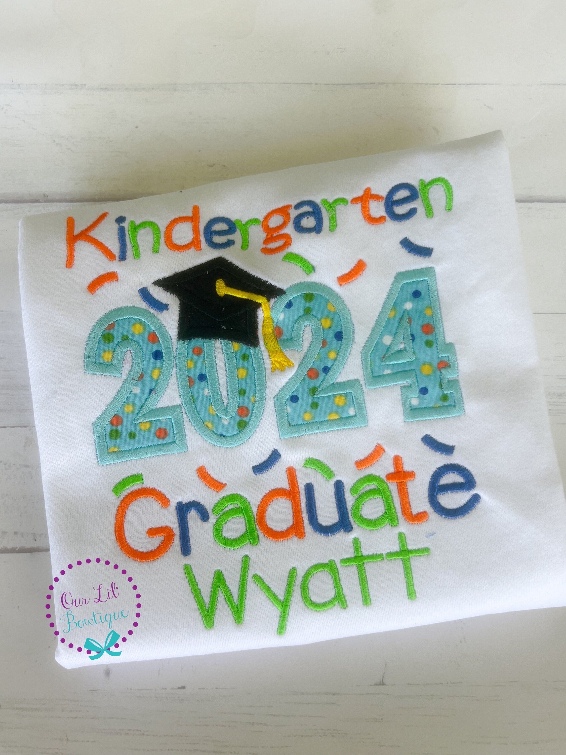 Graduation Shirt - Pre-K Graduation Shirt - Preschool Grad - Grad Shirt -Personalized Grad Shirt - Kindergarten Graduation - 2026 Grad - VPK