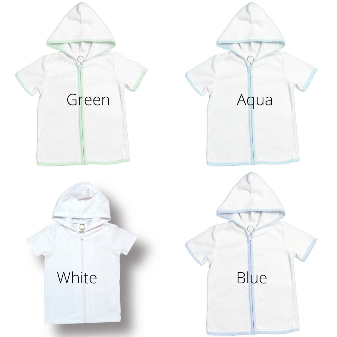Personalized Terry Cloth Toddler Hooded Cover-Up: Monogrammed Swim Cover