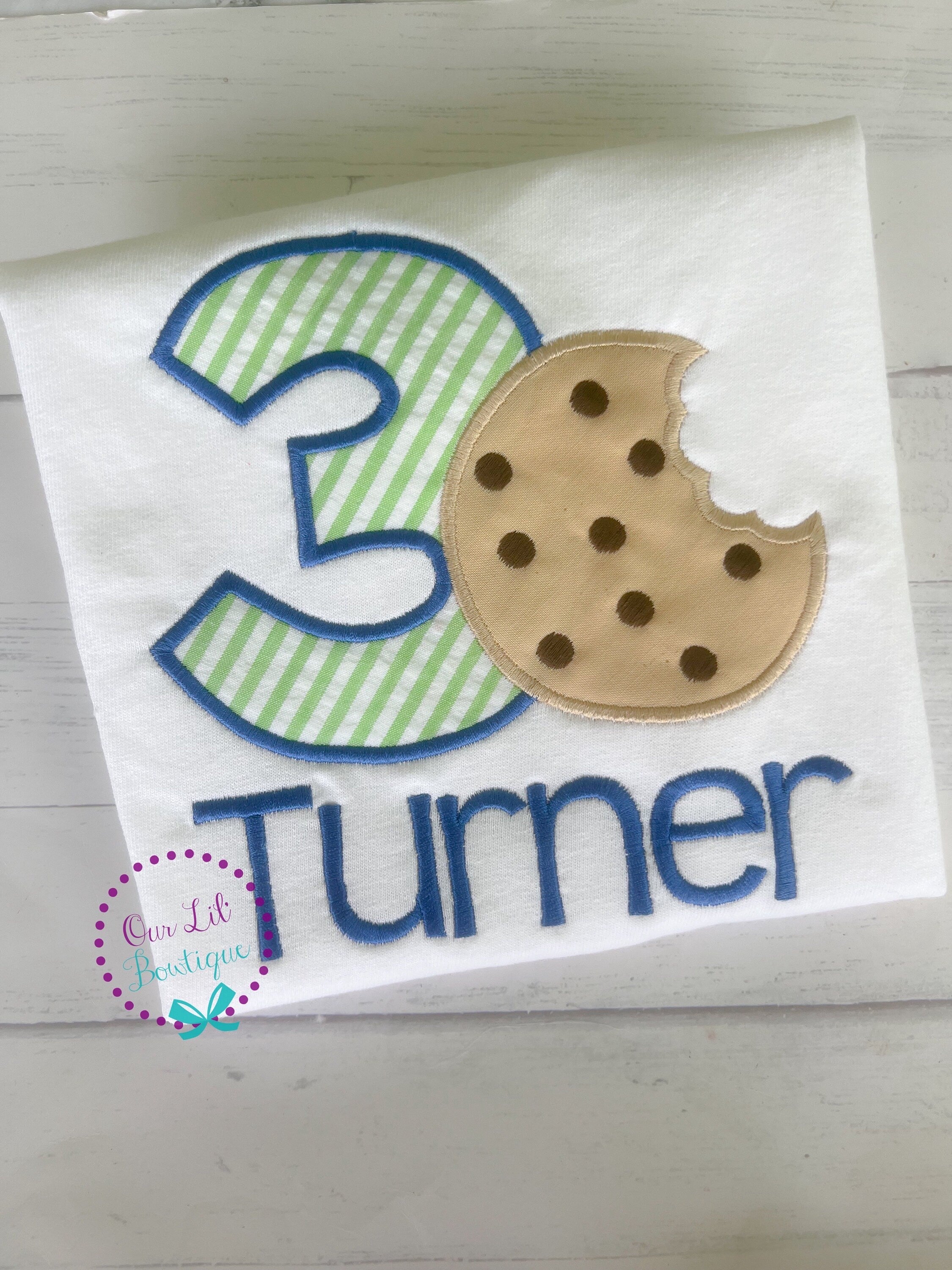 Cookie Birthday Shirt - Cookie Shirt - Cookies & Milk Birthday - Personalized Birthday Shirt - Boy - 1st Birthday Shirt - Cookie Birthday Ou