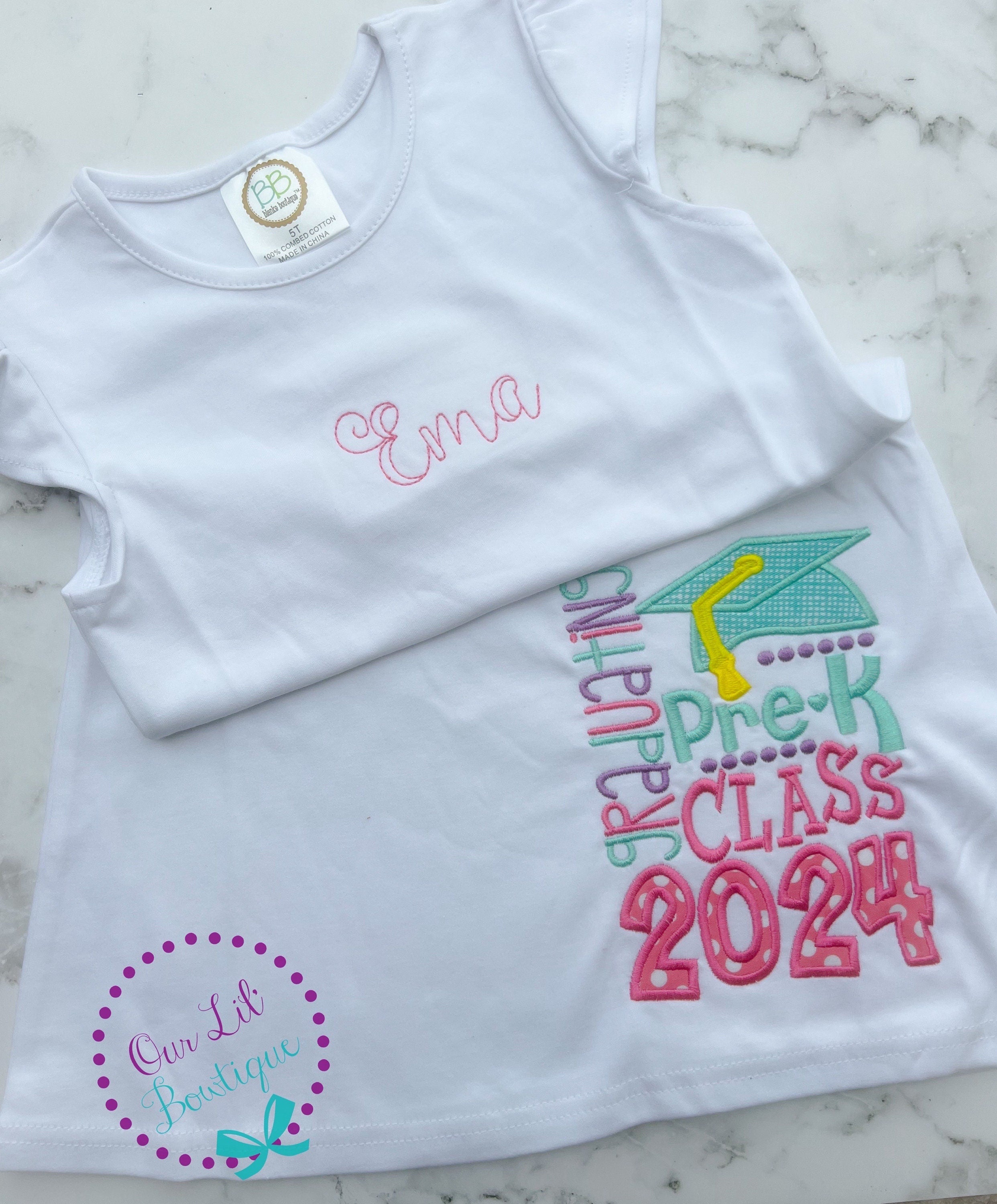 Graduation Shirt - Pre-K Graduation Shirt - Preschool Grad - Grad Shirt -Personalized Grad Shirt - Kindergarten Graduation - 2026 Grad