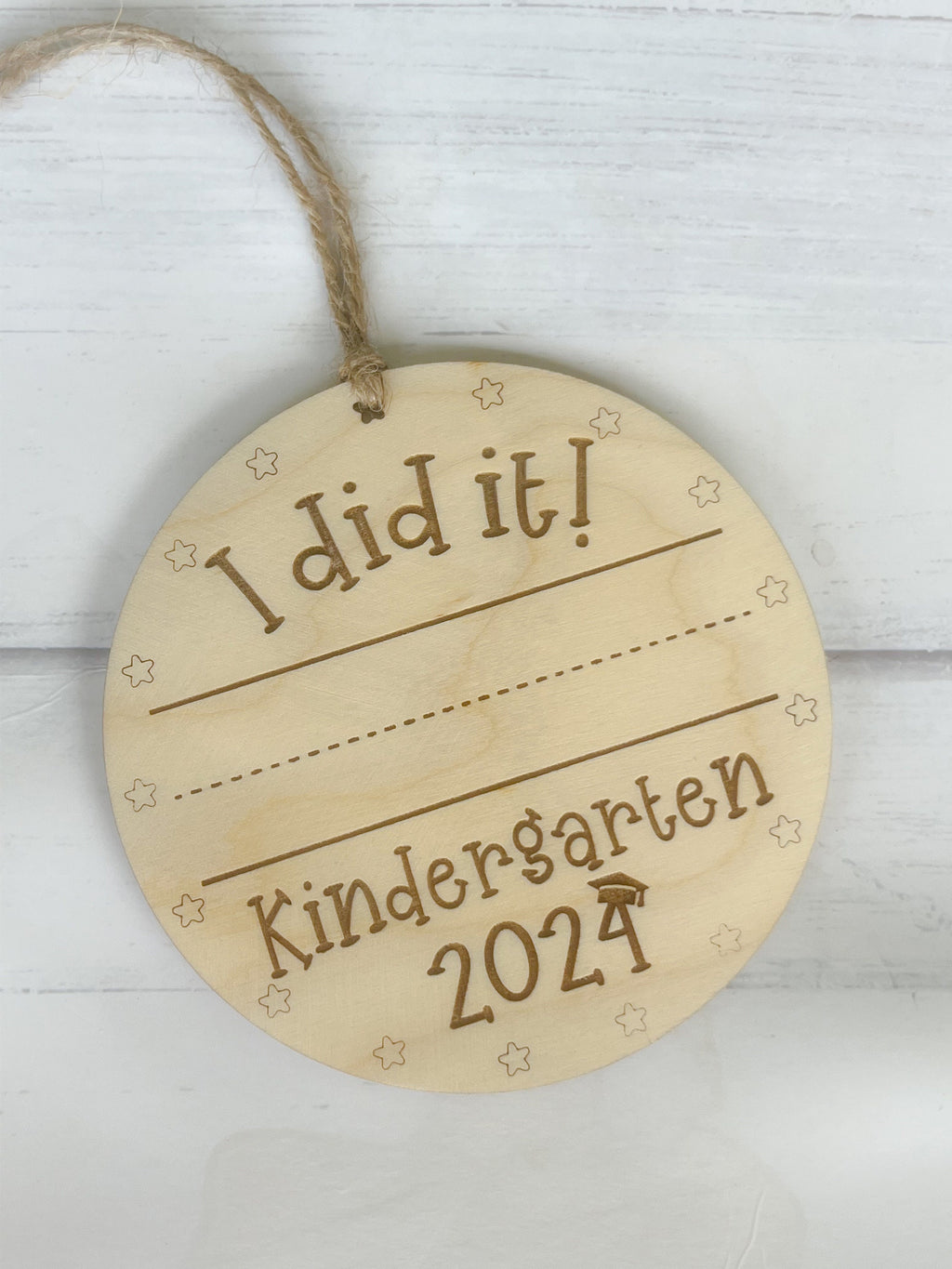 I Did It School Ornament - End of the Year Ornament - Kindergarten Graduate - Pre-K Grad - VPK Grad - Preschool Graduation - Grad Ornament