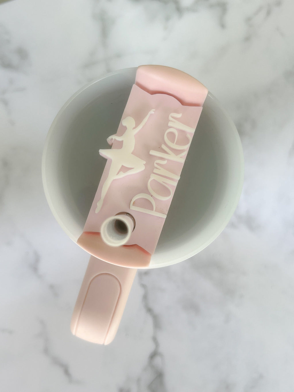 Dance Tumbler Name Tag 20oz, 30oz or 40 oz - Custom Tumbler Topper - Ballerina