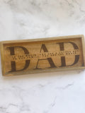 Dad Tray - Catch All Trinket Tray - Trinket Tray - Key Holder - Catch All Tray - Gift for Him - Entryway Tray - Fathers Day Gift
