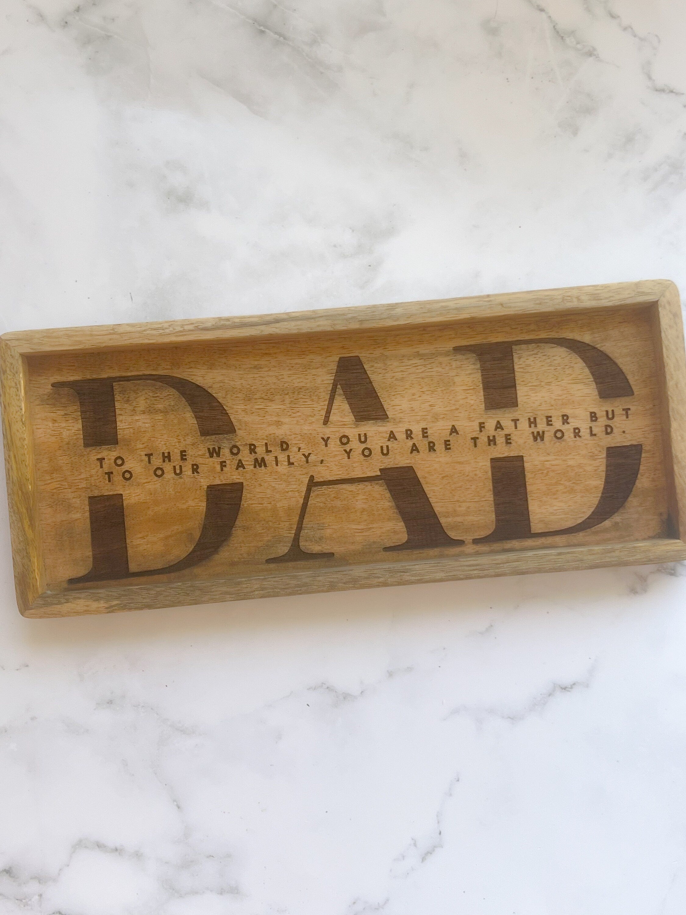 Dad Tray - Catch All Trinket Tray - Trinket Tray - Key Holder - Catch All Tray - Gift for Him - Entryway Tray - Fathers Day Gift