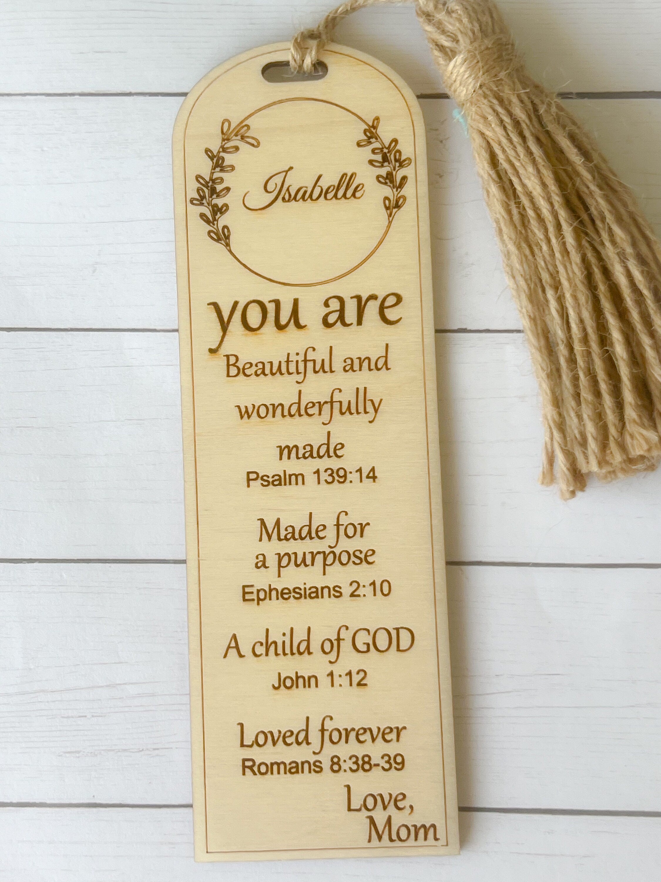 Religious Gift - Personalized Bookmark - Catherine of Siena - Bookmark - Catholic Book - Wooden Bookmark - Keepsake - Holy Communion
