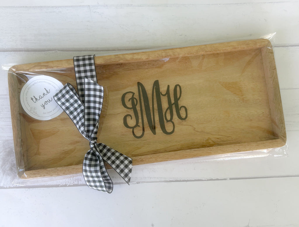 Monogram Tray - Catch All Trinket Tray - Trinket Tray - Key Holder - Catch All Tray - Gift for Her- Entryway Tray - Bridesmaids