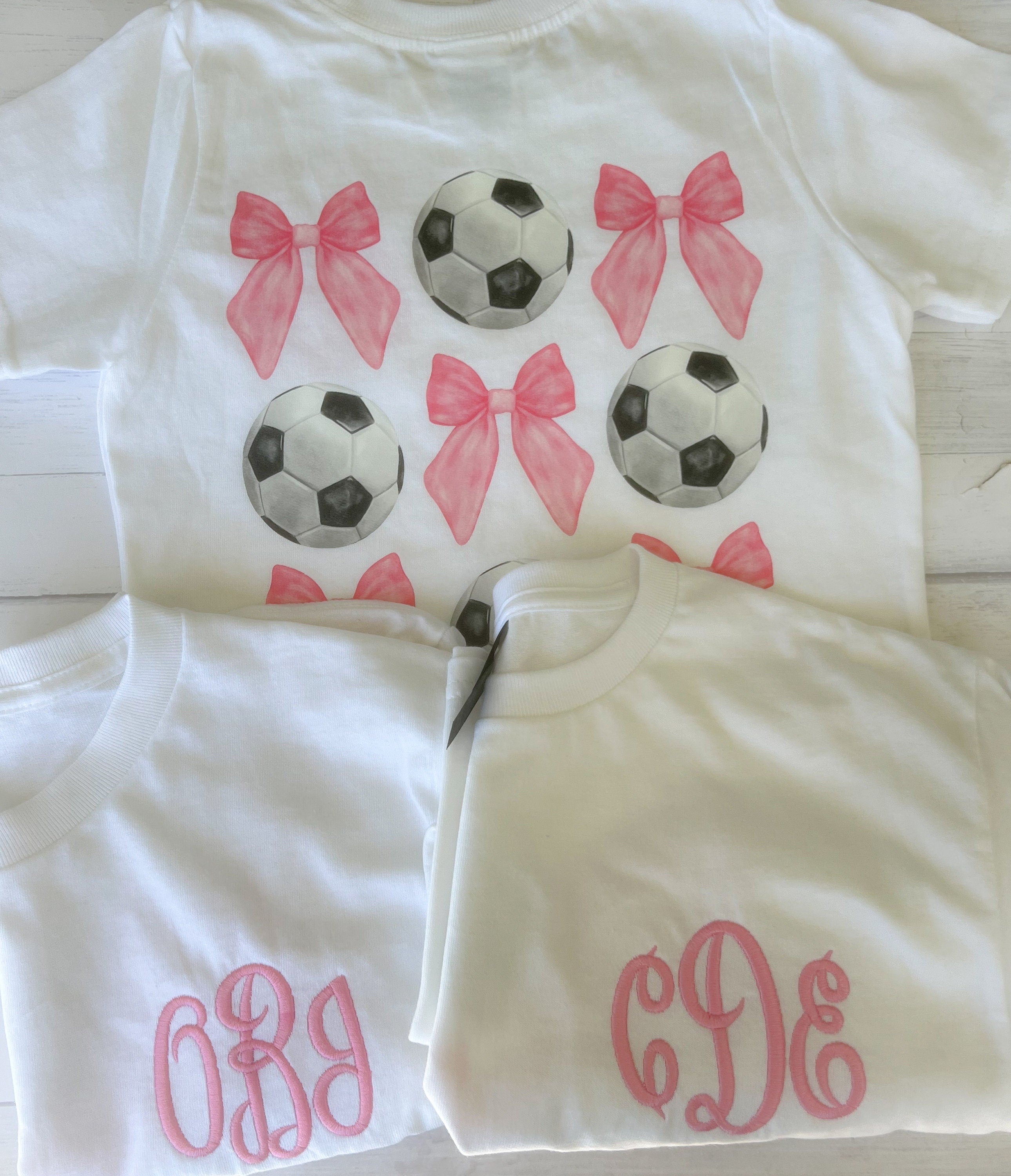 Soccer Monogram Tee: Personalized Soccer Ball Shirt