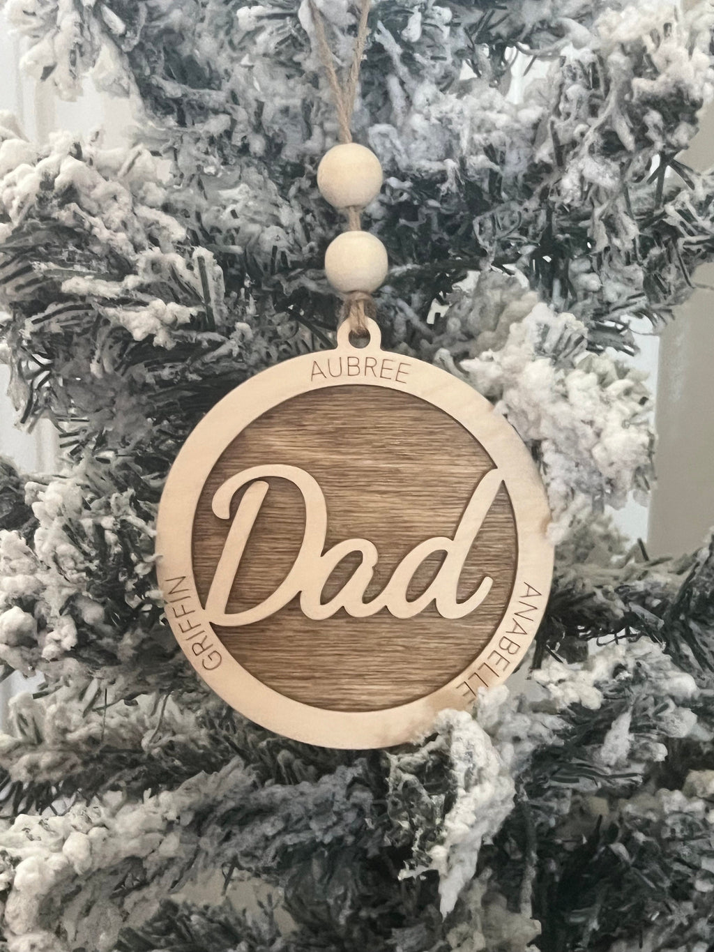 Papa Ornament - Dad Ornament - Personalized Ornament - Mom Ornament - Grandma - Nana - Grandpa - Family Ornament