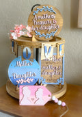 Mothers Day Tiered Tray Bundle - Farmhouse Easter Tiered Tray Set - Mom - Mother - Gift
