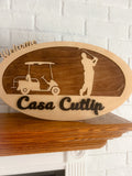 Golf Sign - Man Cave Sign - Wall Decor - Patio Decor - Patio Signs - Golf Decor - Personalized Decor - Gift for Golfer - Gift for Him
