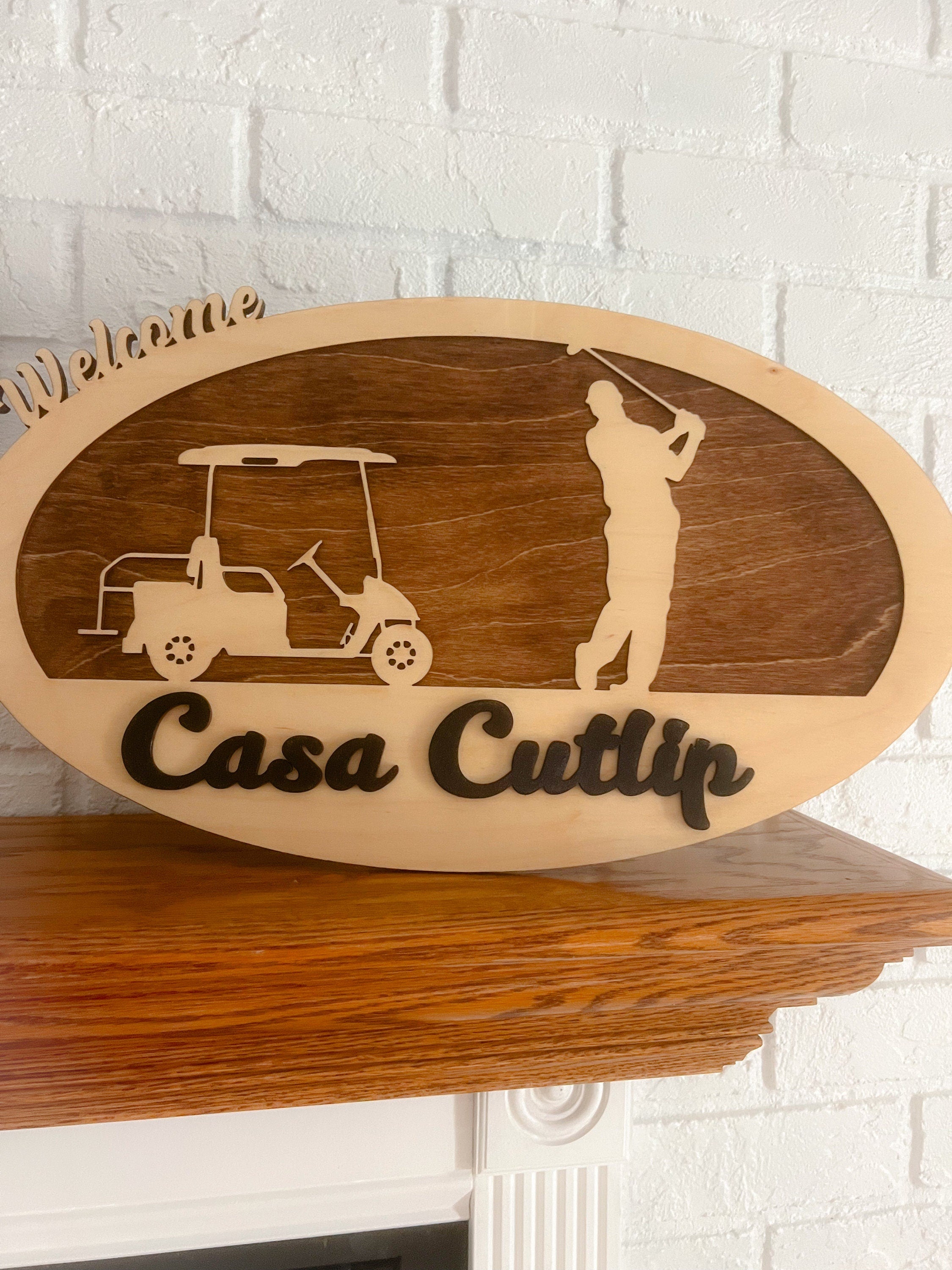 Golf Sign - Man Cave Sign - Wall Decor - Patio Decor - Patio Signs - Golf Decor - Personalized Decor - Gift for Golfer - Gift for Him