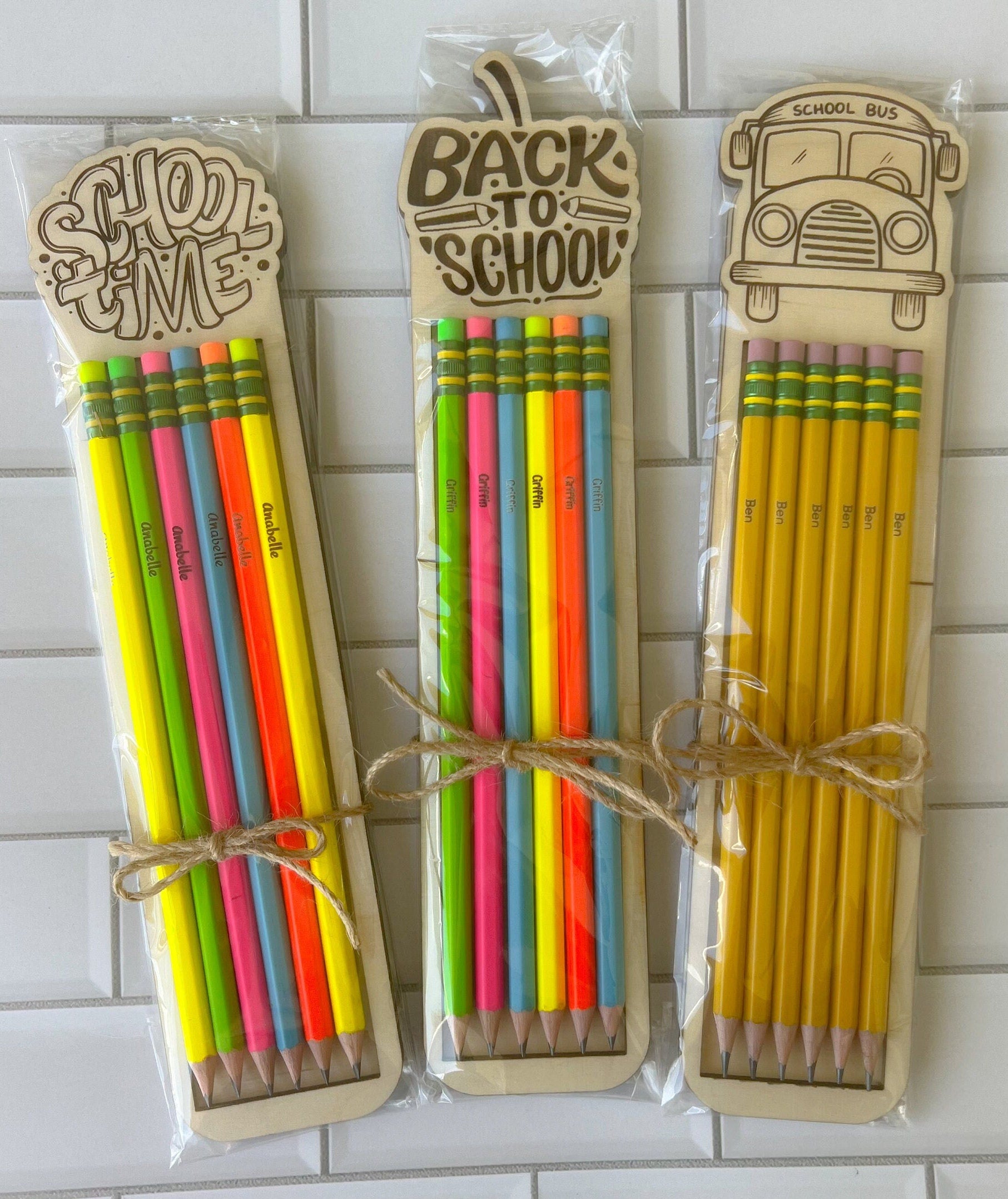 Gymnastics Pencil Set - 6 Personalized Pencils - Engraved Pencils - Back to School - School Supplies - Gift Set - Gymnastics Gift