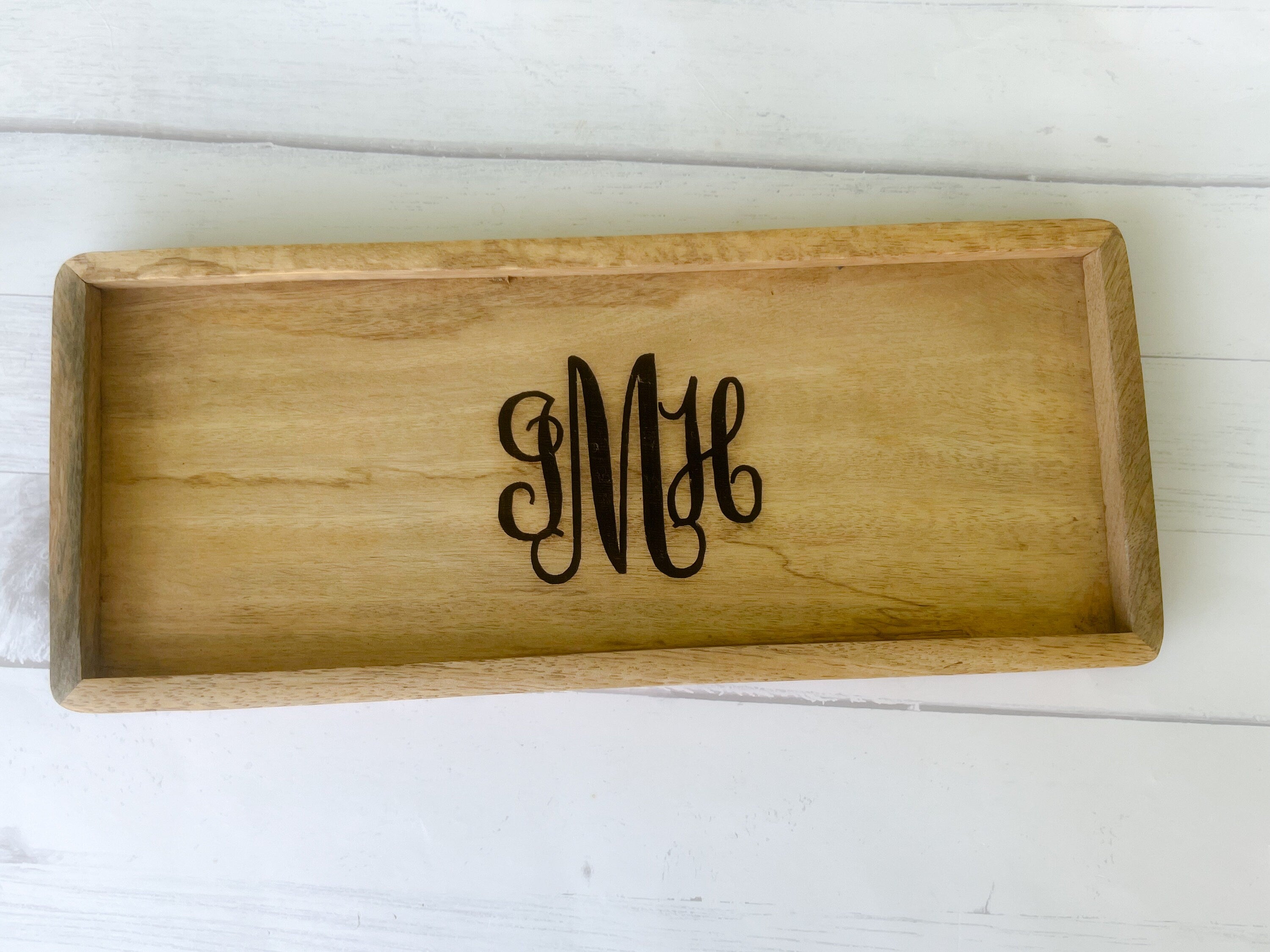 Monogram Tray - Catch All Trinket Tray - Trinket Tray - Key Holder - Catch All Tray - Gift for Her- Entryway Tray - Bridesmaids