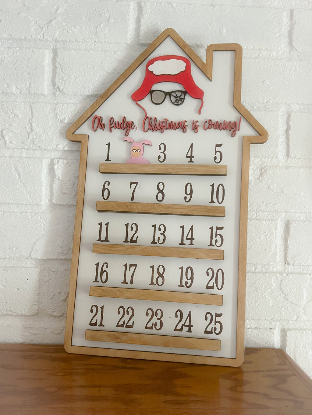 Christmas Countdown Sign - Countdown Sign- Farmhouse Christmas - Christmas Advent Calendar - Christmas Decor